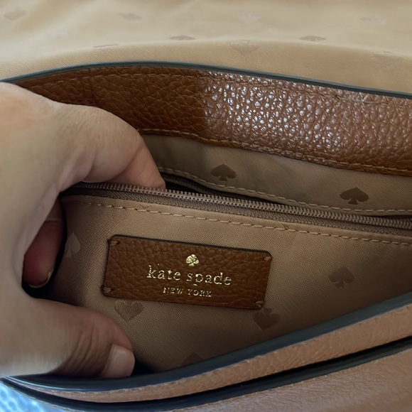 Beautiful gingerbread colored cross body/shoulder Kate spade new without tags - Picture 6 of 16